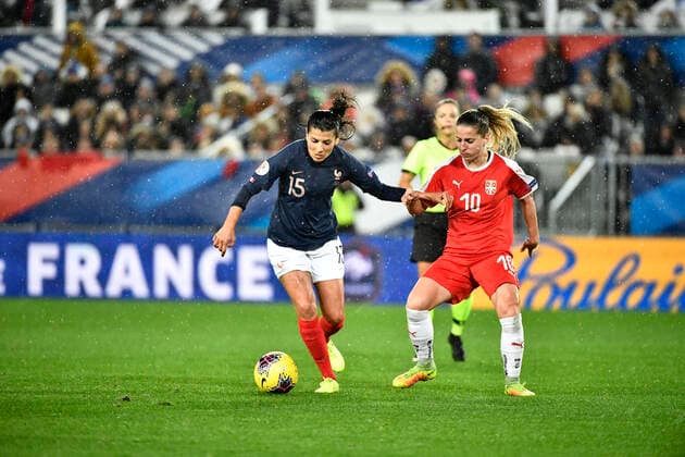 Fußball, Damen, EM-Quali, Frankreich - Serbien Kenza Dali (fr) FOOTBALL : France vs Serbie - Match de Qualification Euro 2021 Feminin - Bordeaux - 09 11 2019 ThierryBreton Panoramic 