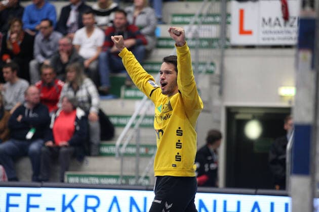 Erik Toepfer (EHV Aue 96) GER, Handball, 2. Bundesliga, ASV Hamm-Westfalen gegen EHV Aue, 09.11.2019 Hamm Copyright: xStrohdiekx Eibner-Pressefotox EP_jsk