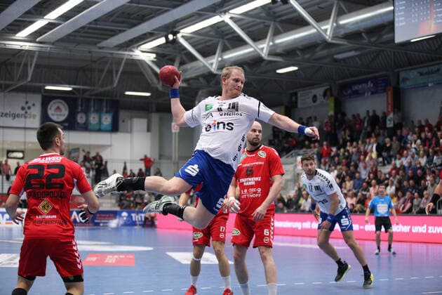 Bengt Bornhorn (EHV Aue 8) GER, Handball, 2. Bundesliga, ASV Hamm-Westfalen gegen EHV Aue, 09.11.2019 Hamm Copyright: xStrohdiekx Eibner-Pressefotox EP_jsk