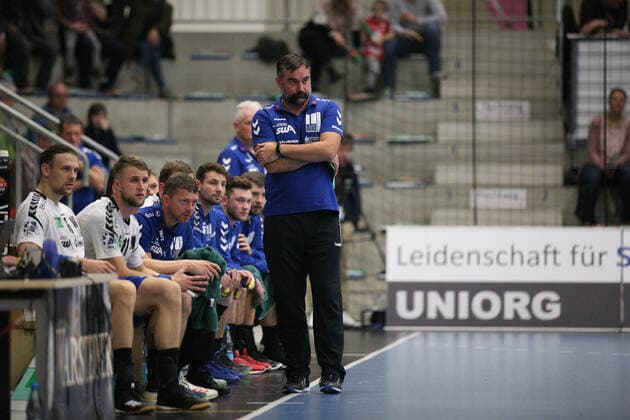Stephan Swat (Trainer EHV Aue) GER, Handball, 2. Bundesliga, ASV Hamm-Westfalen gegen EHV Aue, 09.11.2019 Hamm Copyright: xStrohdiekx Eibner-Pressefotox EP_jsk