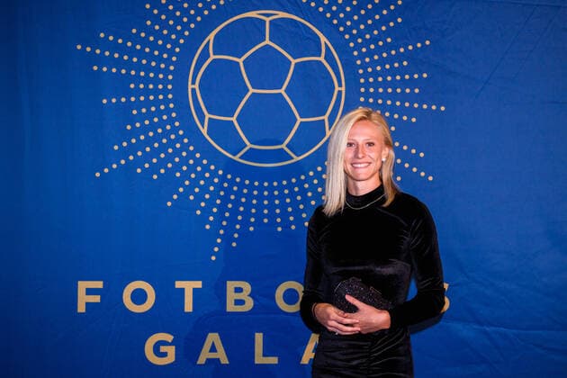 191111 Rebecka Blomqvist anländer till Fotbollsgalan den 11 november 2019 i Stockholm. Copyright: JESPERxZERMAN BB191111JZ014