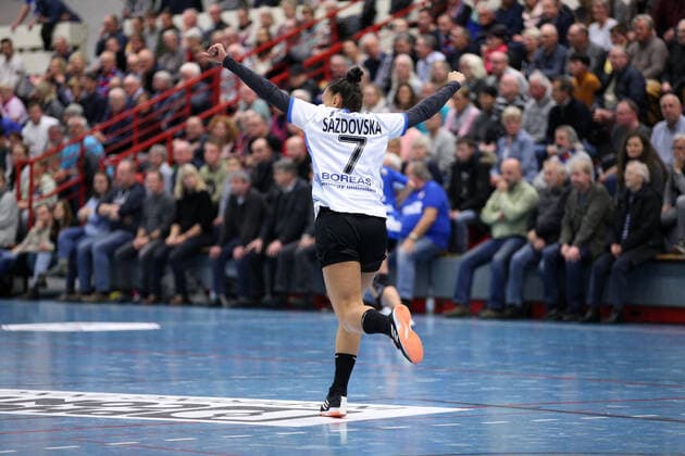 Jovana Sazdovska (Thueringer HC 7) GER, Handball, 1. Bundesliga Frauen, HSG Blomberg-Lippe gegen Thueringer HC, 13.11.2019 Blomberg Copyright: xStrohdiekx Eibner-Pressefotox EP_jsk