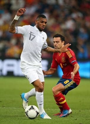 Xavi Hernandez & Yann M Vila Spain V France Euro 2012 Euro 2012 Spain V France Donbass Arena, Donetsk, Ukraine 23 June 2012  Copyright: MaryxEvansxAllstarxStewartxKendall 12537069 editorial use only
