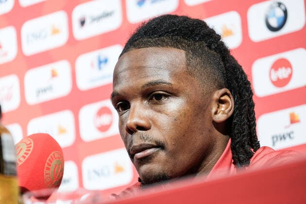 Belgium s Dedryck Boyata pictured during a press conference, PK, Pressekonferenz of Belgian national soccer team the Red Devils, Thursday 14 November 2019 in Tubize. The team is preparing for qualification games for the Euro2020 tournament against Russia and Cyprus. BRUNOxFAHY  x05706030x