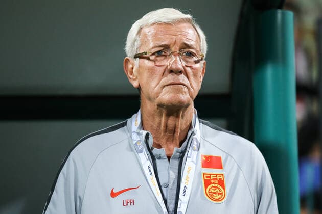 DUBAI, UNITED ARAB EMIRATES - NOVEMBER 14: Head coach Marcello Lippi of China looks on during the FIFA World Cup, WM, Weltmeisterschaft, Fussball Asian Qualifier 2nd Round match between Syria and China at the Maktoum Bin Rashid Al Maktoum Stadium on November 14, 2019 in Dubai, United Arab Emirates.  Copyright: xVCGx CFP111259282314 