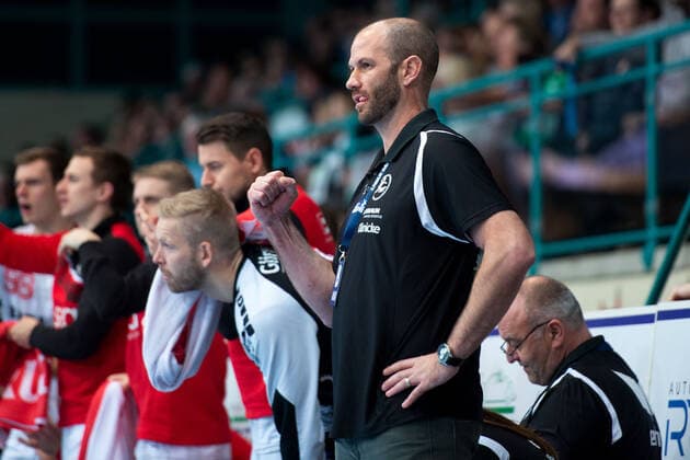 Minden, Deutschland 14.11.2019: 1. Handball-Bundesliga - 2019 2020 - GWD Minden vs. MT Melsungen Heiko Grimm (Trainer Melsungen) Minden Nordrhein-Westfalen Deutschland Kampa Halle