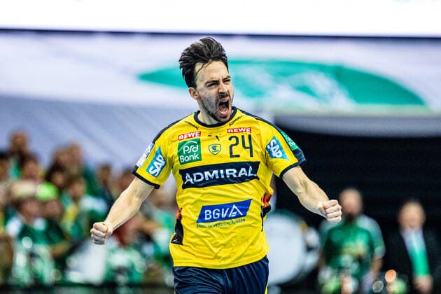 Sport Bilder des Tages Patrick Groetzki ( 24 Rhein Neckar Loewen) waehrend der Saison 2019-2020 in der 1. Handball Bundesliga (Herren) zwischen SC DHfK Leipzig und Rhein Neckar Löwen in der Arena Leipzig am 14. November 2019 in Leipzig, Sachsen, Deutschland