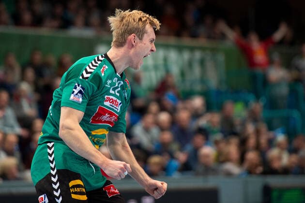 Minden, Deutschland 14.11.2019: 1. Handball-Bundesliga - 2019 2020 - GWD Minden vs. MT Melsungen Marian Michalczik (Minden) Minden Nordrhein-Westfalen Deutschland Kampa Halle