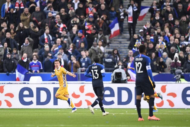 Vadim Rata (mol) - JOIE FOOTBALL : France vs Moldavie - Qualifications Euro 2020 - 14 11 2019 AnthonyBIBARD FEP Panoramic 