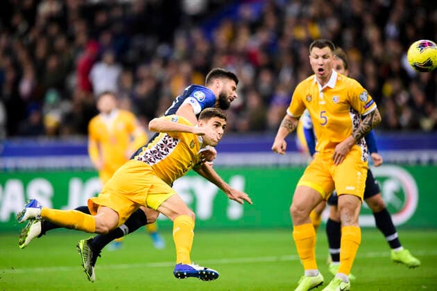 Olivier Giroud (Fra) FOOTBALL : France vs Moldavie - Qualifications Euro 2020 - Paris - 14 11 2019 JBAutissier Panoramic 