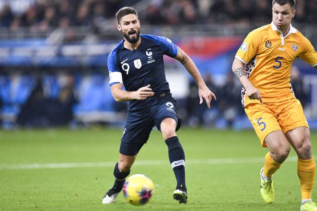09 OLIVIER GIROUD (FRA) FOOTBALL : France vs Moldavie - Qualifications Euro 2020 - 14 11 2019 AnthonyBIBARD FEP Panoramic 