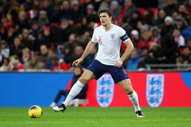 England v Montenegro UEFA EURO, EM, Europameisterschaft,Fussball 2020 Qualifiers Harry Maguire of England in action during the UEFA Euro 2020 Qualifiers match at Wembley Stadium, London Content Not Available For UK Newspapers Copyright: xPaulxChestertonx FIL-13867-0185