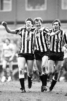 Chris Waddle & Gary Megson, Newcastle United FC. 04 January 1985, .  Copyright: MaryxEvansxAllstarxStewartxKendall 12096465 editorial use only
