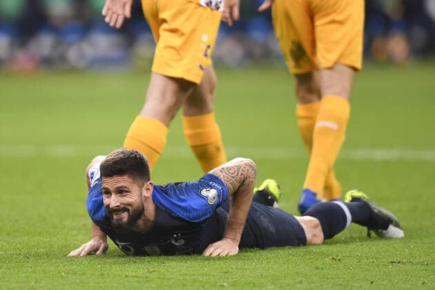 Fußball, EM-Qualifikation, Frankreich - Moldawien 09 OLIVIER GIROUD (FRA) - DECEPTION FOOTBALL : France vs Moldavie - Qualifications Euro 2020 - 14 11 2019 AnthonyBIBARD FEP Panoramic 