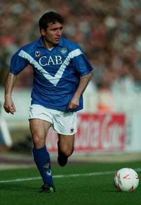 Gheorghe Hagi Brescia FC 23 March 1994  Copyright: MaryxEvansxAllstarxDavidxGadd 12100846 editorial use only