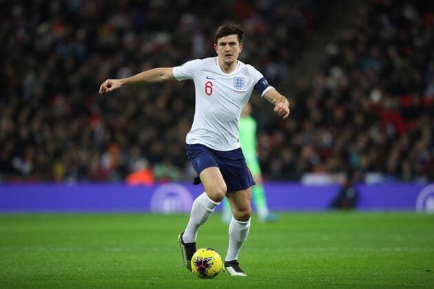 Harry Maguire (E) Today s game between England and Montenegro is England s 1000th senior men s international match, Länderspiel, Nationalmannschaft and it is England v Montenegro EUFA EURO Qualifier, EM, Europameisterschaft at Wembley Stadium, London, on November 14, 2019. **Editorial use only, license required for commercial use. No use in betting, games or a single club league player publications** 