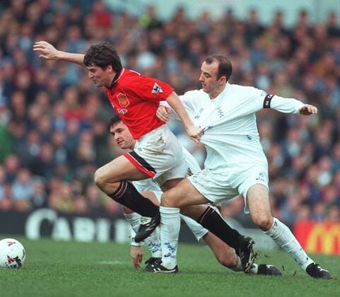 Roy Keane & Gary Mcallister Leeds United V Manchester United, ManU 28 December 1995  Copyright: MaryxEvansxAllstarxPaulxMcfegan 12109674 editorial use only