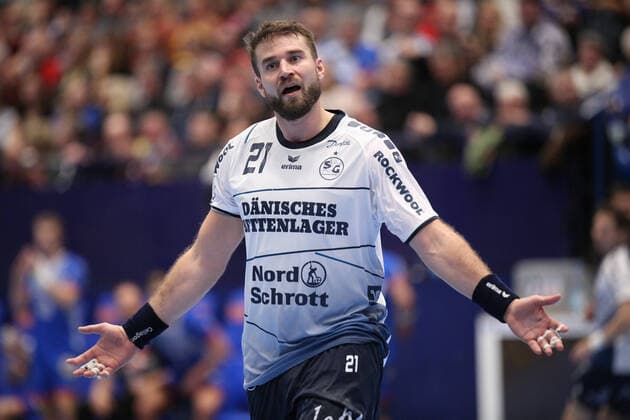 Jacob Heinl (SG Flensburg-Handewitt 21) GER, Handball, 1. Bundesliga, TBV Lemgo Lippe gegen SG Flensburg-Handewitt, 14.11.2019 Lemgo Copyright: xStrohdiekx Eibner-Pressefotox EP_jsk