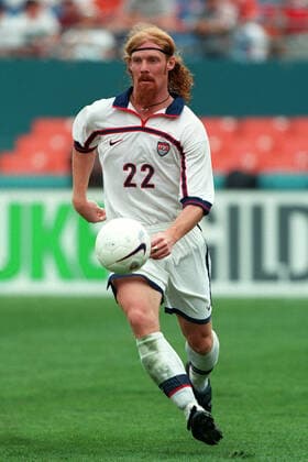 Alexi Lalas Usa 12 March 1998  Copyright: MaryxEvansxAllstarxGrahamxWhitbyxBoot 12125192 editorial use only