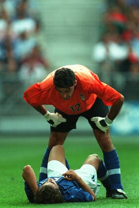 Pagluica & Cannavaro Italy V Austria 23 June 1998  Copyright: MaryxEvansxAllstarxRichardxSellers 12127798 editorial use only