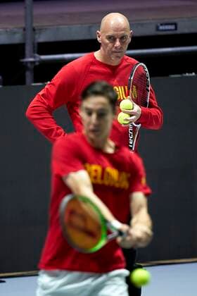 Trainning Teams of Davis Cup by Rakuten Madrid Finals 2019. Cordon Press