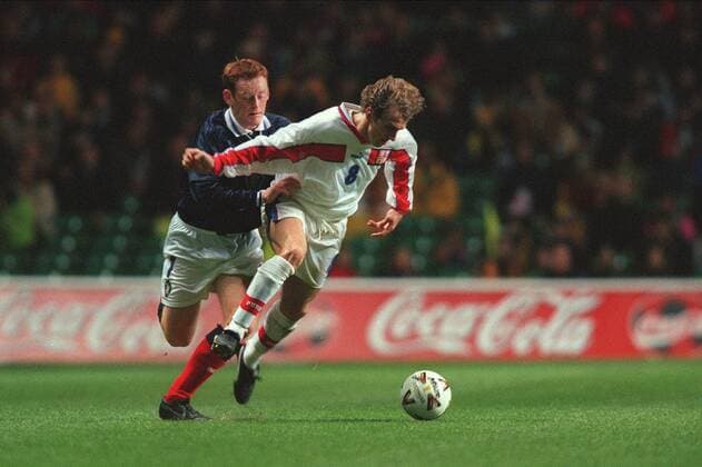 Karel Poborsky & David Hopkin Scotland V Czech Republic 01 April 1999  Copyright: MaryxEvansxAllstarxMichaelxMayhew 12138244 editorial use only