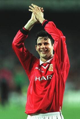 Ryan Giggs Celebrates Victory Manchester United, ManU Bayern Munich 26 May 1999  Copyright: MaryxEvansxAllstarxRichardxSellers 12139082 editorial use only