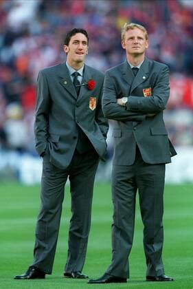 Jonathan Greening & David May Bayern Munich V Manchester United, ManU 26 May 1999  Copyright: MaryxEvansxAllstarxRichardxSellers 12139182 editorial use only