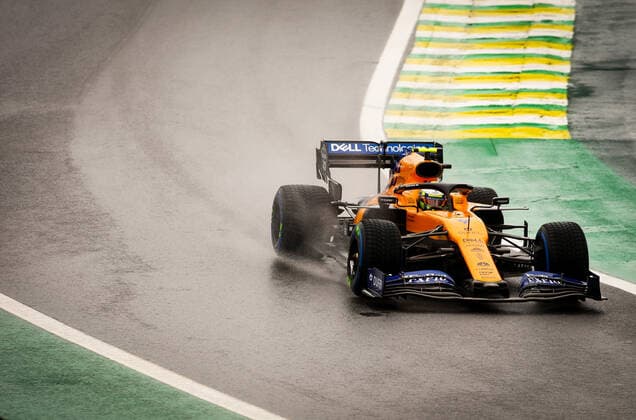 Treino livre do GP Brasil SÃO PAULO, SP - 15.11.2019: TREINO LIVRE DO GP BRASIL - The free practice for Formula 1 GP Brazil will take place this Friday (15th) at the Interlagos racetrack, south of São Paulo. The race will take place on Sunday (17), with Mercedes driver Lewis Hamilton already champion for the sixth time. Pictured is McLaren Renault driver Lando Norris. (Photo: Aloisio Mauricio Fotoarena) x1831567x  AloisioxMauricio