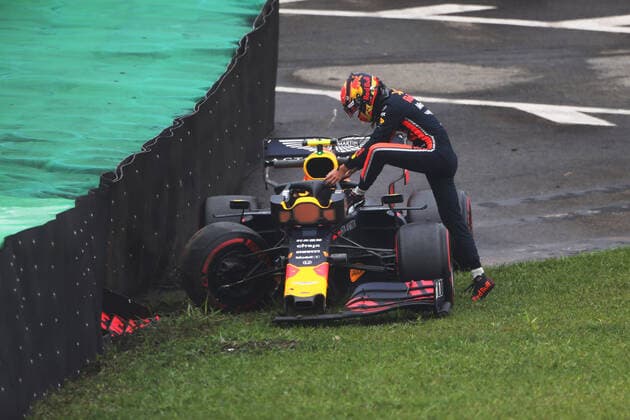 Photo4 LaPresse 15 11 2019 Sao Paulo, Brazil Grand Prix Formula One Brazil 2019 In the pic: Alexander Albon (THA) Red Bull Racing RB15 crash  Copyright: xPhoto4 LaPressex