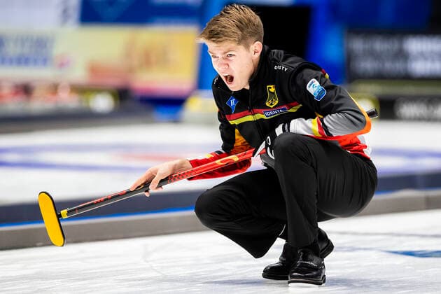 Sport Bilder des Tages 191116 Joshua Sutor of Germany during the European Curling Championship on November 16, 2019 in Helsingborg. Photo: Mathilda Ahlberg BILDBYRAN Cop 178 bbeng curling dam vm tyskland germany European Championship, EM, Europameisterschaft *** 191116 Joshua Sutor of Germany during the European Curling Championship on November 16, 2019 in Helsingborg Photo Mathilda Ahlberg BILDBYRAN Cop 178 bbeng curling dam v germany germany european championship,  Copyright: MATHILDAxAHLBERG BB191116BB176