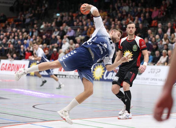 Marcel Moeller (VfL Luebeck-Schwartau 72) GER, Handball, 2. Bundesliga, TuS N-Luebbecke gegen VfL Luebeck-Schwartau, 16.11.2019 Luebbecke Copyright: xStrohdiekx Eibner-Pressefotox EP_jsk