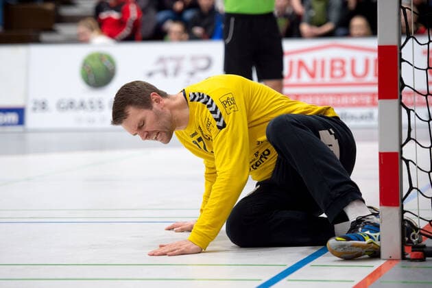 Lübbecke, Deutschland 16.11.2019: 2. Handball-Bundesliga - 2019 2020 - TuS-N-Lübbecke vs. VfL Lübeck-Schwartau Dennis Klockmann (Lübeck) Lübbecke Nordrhein-Westfalen Deutschland Merkur Arena