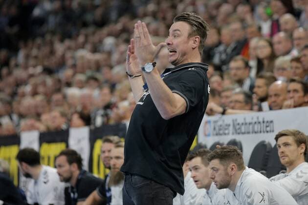 1.Handball Bundesliga THW Kiel - TSV Hannover Burgdorf, Kiel, 17.11.2019 Trainer Filip Jicha ( Kiel ) wütend wuetend Copyright: xBEAUTIFULxSPORTS DRPx