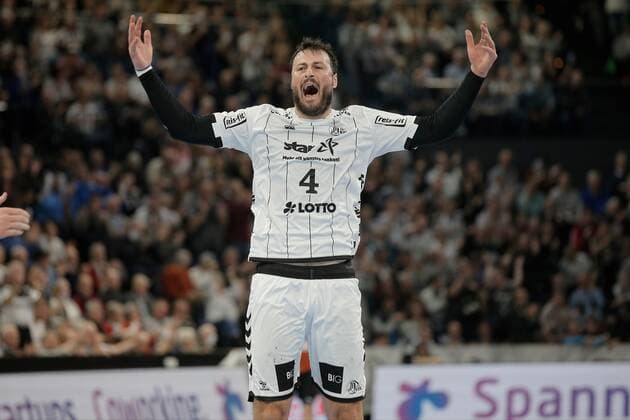 1.Handball Bundesliga THW Kiel - TSV Hannover Burgdorf, Kiel, 17.11.2019 Jubel. Domagoj Duvnjak ( Kiel, 4 ) jubelt. Copyright: xBEAUTIFULxSPORTS DRPx