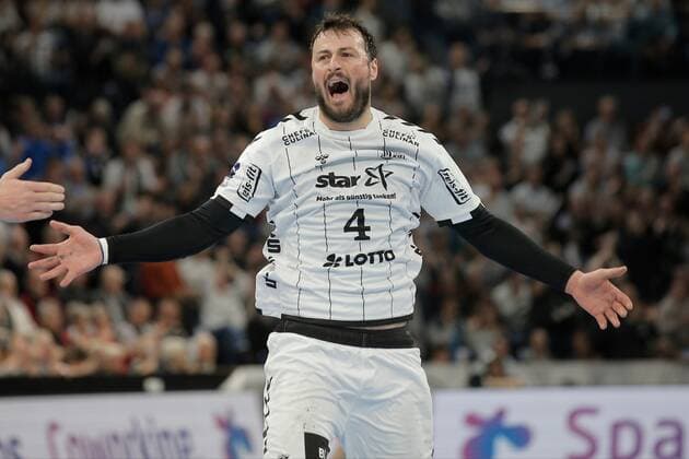 1.Handball Bundesliga THW Kiel - TSV Hannover Burgdorf, Kiel, 17.11.2019 Jubel. Domagoj Duvnjak ( Kiel, 4 ) jubelt. Copyright: xBEAUTIFULxSPORTS DRPx