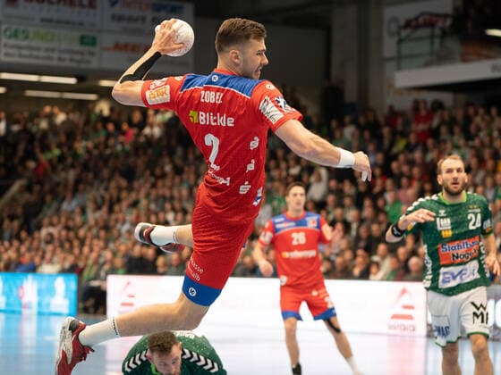 Rene Zobel (HBW Balingen-Weilstetten 02), Frisch Auf Göppingen vs. HBW Balingen-Weilstetten, 1. Bundesliga, Handball, Herren, 17.11.2019 Frisch Auf Göppingen vs. HBW Balingen-Weilstetten, 1. Bundesliga, Handball, Herren, 17.11.2019 Göppingen Copyright: xSchmidtx Eibner-Pressefotox EP_mst