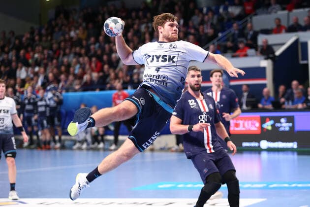 Johannes Golla (SG Flensburg-Handewitt) HANDBALL : Paris Saint-Germain HB vs SG Flensburg-Handewitt - VELUX EHF Champions League - 8eme journee - 17 11 2019 KevinDomas Panoramic 