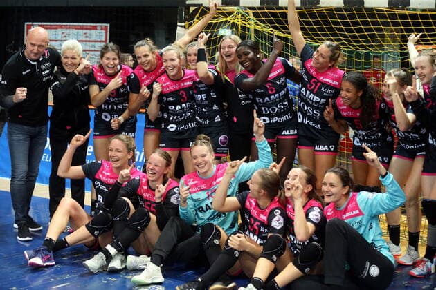 Handball TSV Bayer, Elfen Rot TSV Bayer 04 Leverkusen - TusSies Metzingen Leverkusen Copyright: xMiseriusx Eibner-Pressefotox EP_mis