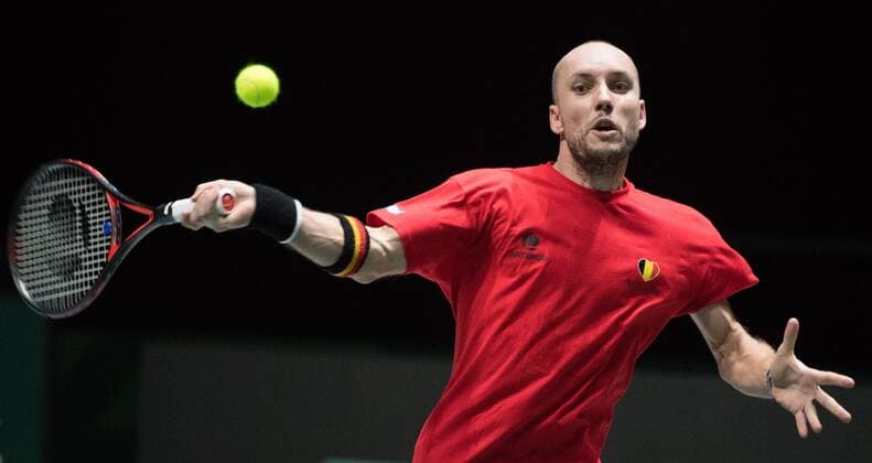 Steve Darcis of Belgium TENNIS : Conference de presse et entrainement Belgique - Coupe Davis - Madrid - 17 11 2019 PhotoNews Panoramic 