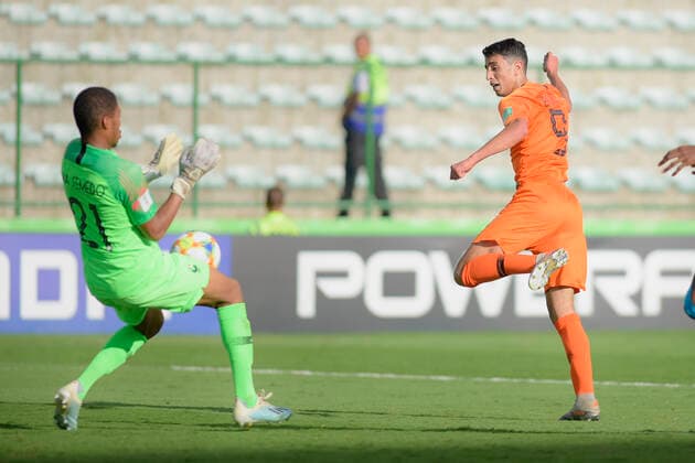 Sub 17 Holanda e França BRASÍLIA, DF - 17.11.2019: SUB 17 HOLANDA E FRANÇA - Tein Troost, Naoufal Bannis and Chrislain Matsima during Under 17 Netherlands and France. Match valid for the 3rd place match in the FIFA U17, U 17 World Cup. Bezerrão Stadium. Brasilia DF. (Photo: Reinaldo Reginato Fotoarena) x1833375x  ReinaldoxReginato