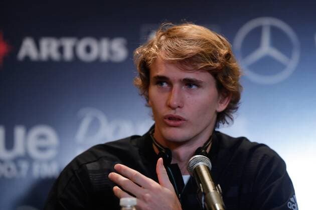 German Alexander Zverev attends a press conference, PK, Pressekonferenz in Buenos Aires, Argentina, 18 November 2019. Zverev will faces Swiss Roger Federer in an exhibition game as part of Federer tour for South America on 20 November 2019. Federer and Zverev press conference in Argentina !ACHTUNG: NUR REDAKTIONELLE NUTZUNG!  Copyright: xJuan_Ignacio_Roncoronix AME6806 20191118-637097072257818768