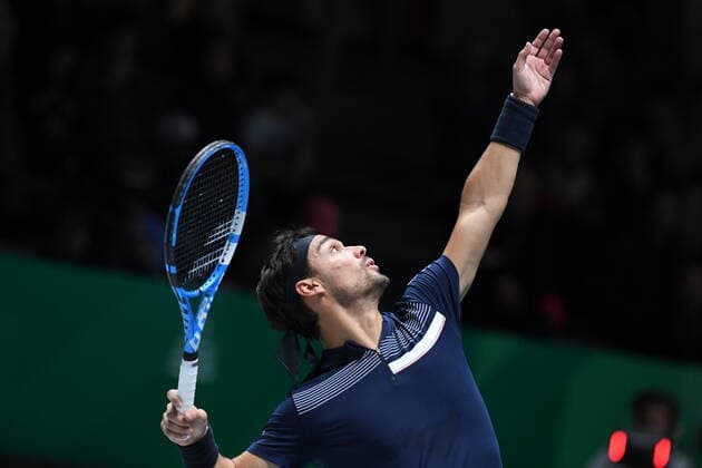Tennis - Davis Cup Finale 2019 - Fognini - Italie TENNIS : Davis Cup Finale - Spain - 18 11 2019 ChrysleneCaillaud Panoramic 