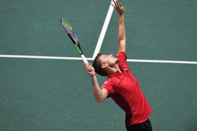 Tennis - Davis Cup Finale 2019 - David Goffin - Belgique TENNIS : Davis Cup Finale - Spain - 18 11 2019 ChrysleneCaillaud Panoramic 