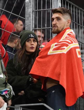 Fussball, Herren, Saison 2019 2020, 1. Bundesliga (11. Spieltag), 1. FSV Mainz 05 - 1. FC Union Berlin (2:3), Robert Andrich (1. FC Union) mit Freundin Alicia nach Abpfiff im Fanbllock, 09.11. 2019, Copyright: xMatthiasxKochx
