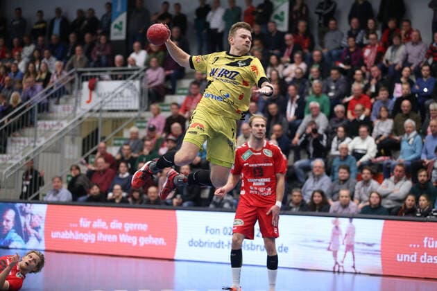 Dorian Woestmann (HSG Krefeld 7) GER, Handball, 2. Bundesliga, ASV Hamm-Westfalen gegen HSG Krefeld, 20.11.2019 Hamm Copyright: xEibner-Pressefotox xJanxStrohdiekx EP_JSK