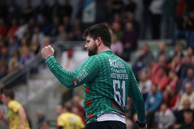 Norman Toth (HSG Krefeld 61) GER, Handball, 2. Bundesliga, ASV Hamm-Westfalen gegen HSG Krefeld, 20.11.2019 Hamm Copyright: xEibner-Pressefotox xJanxStrohdiekx EP_JSK