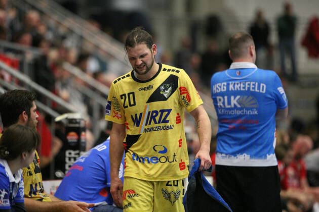 Tim Gentges (HSG Krefeld 20) GER, Handball, 2. Bundesliga, ASV Hamm-Westfalen gegen HSG Krefeld, 20.11.2019 Hamm Copyright: xEibner-Pressefotox xJanxStrohdiekx EP_JSK