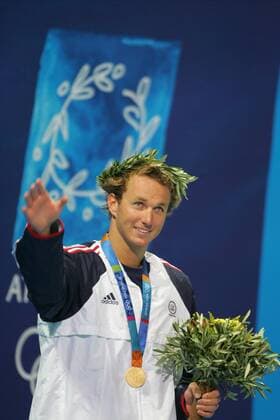 Aaron Peirsol 100m Backstroke Swimming Athens, Greece 16 August 2004  Copyright: MaryxEvansxAllstarxPaulxMcFegan 12417163