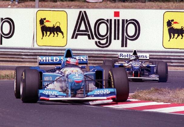 Michael Schumacher & Hill Hungarian Grand Prix Budapest Hungarian Grand Prix Budapest 11 August 1995  Copyright: MaryxEvansxAllstarxJodyxTaylor 12417938